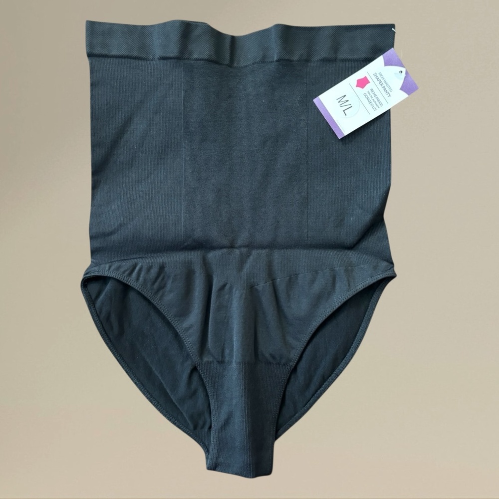 NWT Empetua by Shapermint High-Waisted Shaper Panty Sz M/L Black